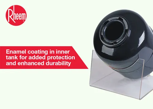 Illustration of enamel coating in inner tank