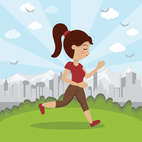 An illustration of running activity