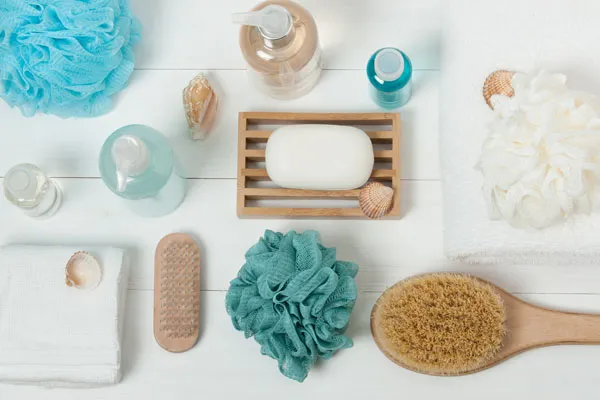 Products that are often used during a shower