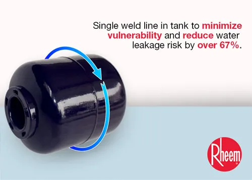Illustration of single weld lines used in a tank