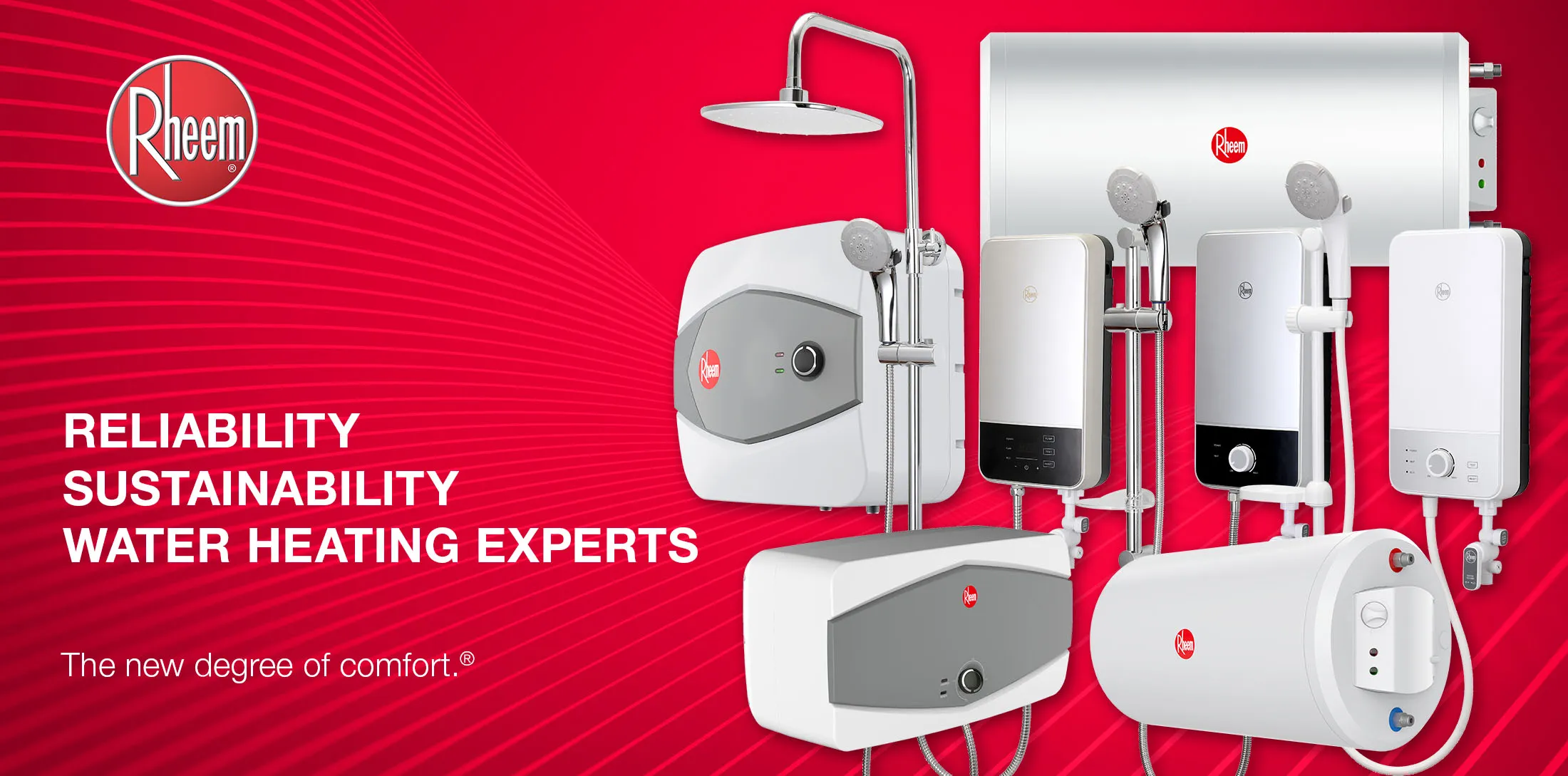 Water heater products by Rheem Singapore