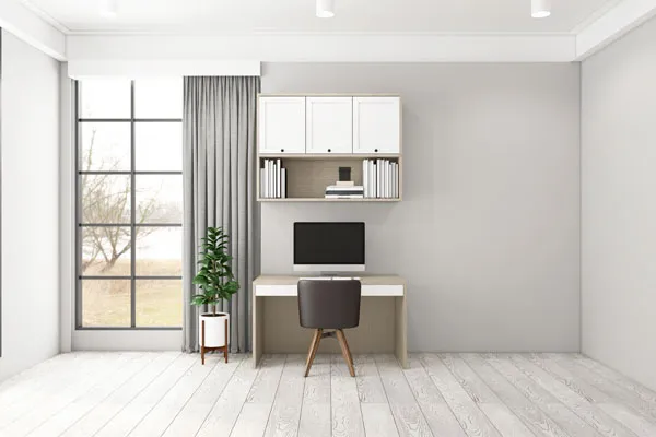 A room designed with enough vertical space